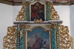 Ołtarz główny z końca XVIII w.