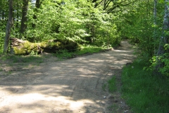 Fragment ścieżki rowerowej wzdłuż linii brzegowej j. Szczytno